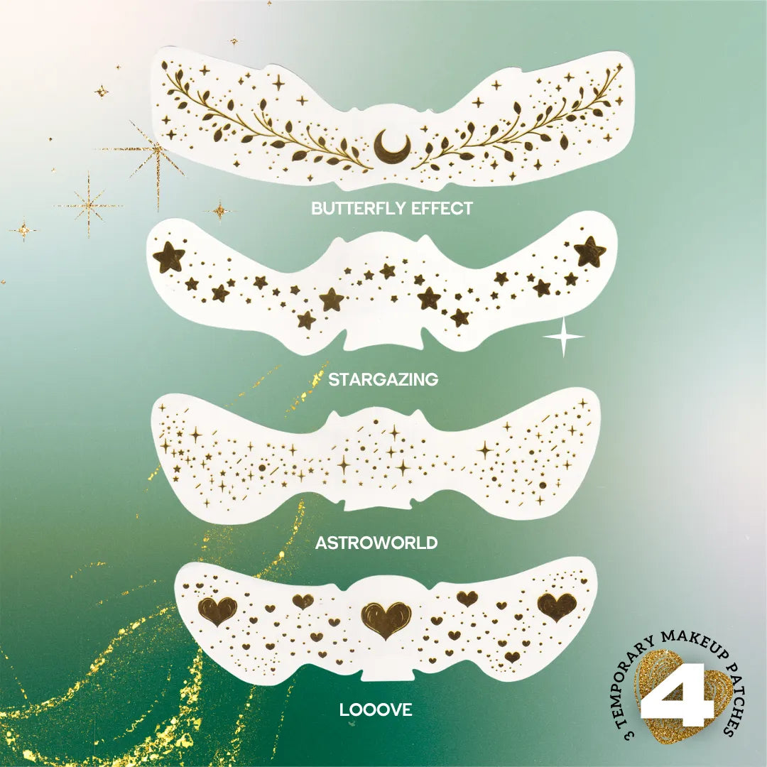 Golden Glitter Freckle Patches