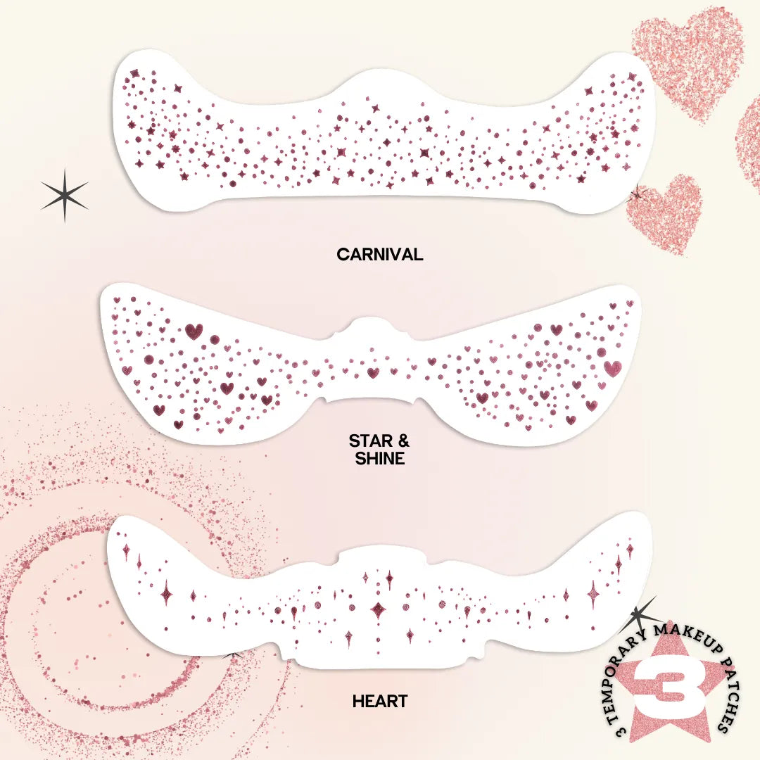 Rose Gold Glitter Freckle Patch