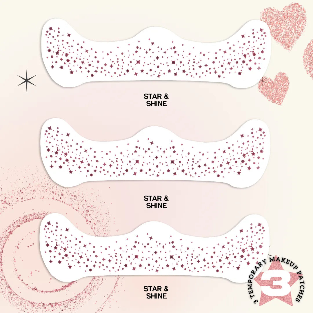 Rose Gold Glitter Freckle Patch