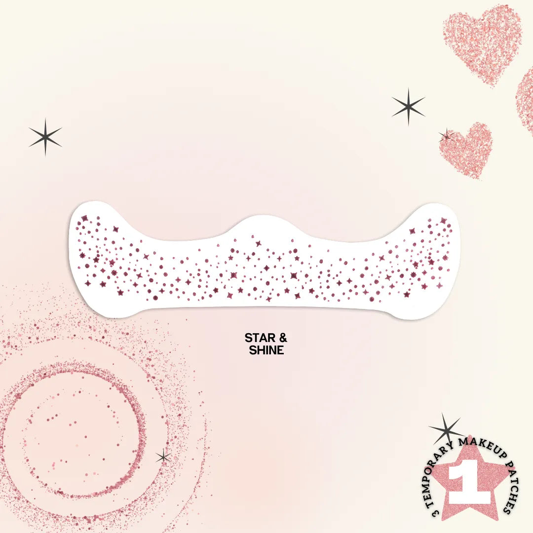 Rose Gold Glitter Freckle Patch