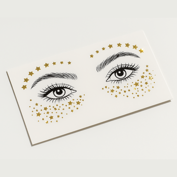 Stardust Veil - Golden Glitter Freckles for Face - Eyebrow and Cheeks - Pack of 1