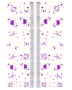 Purple zodiac nail wrap set.