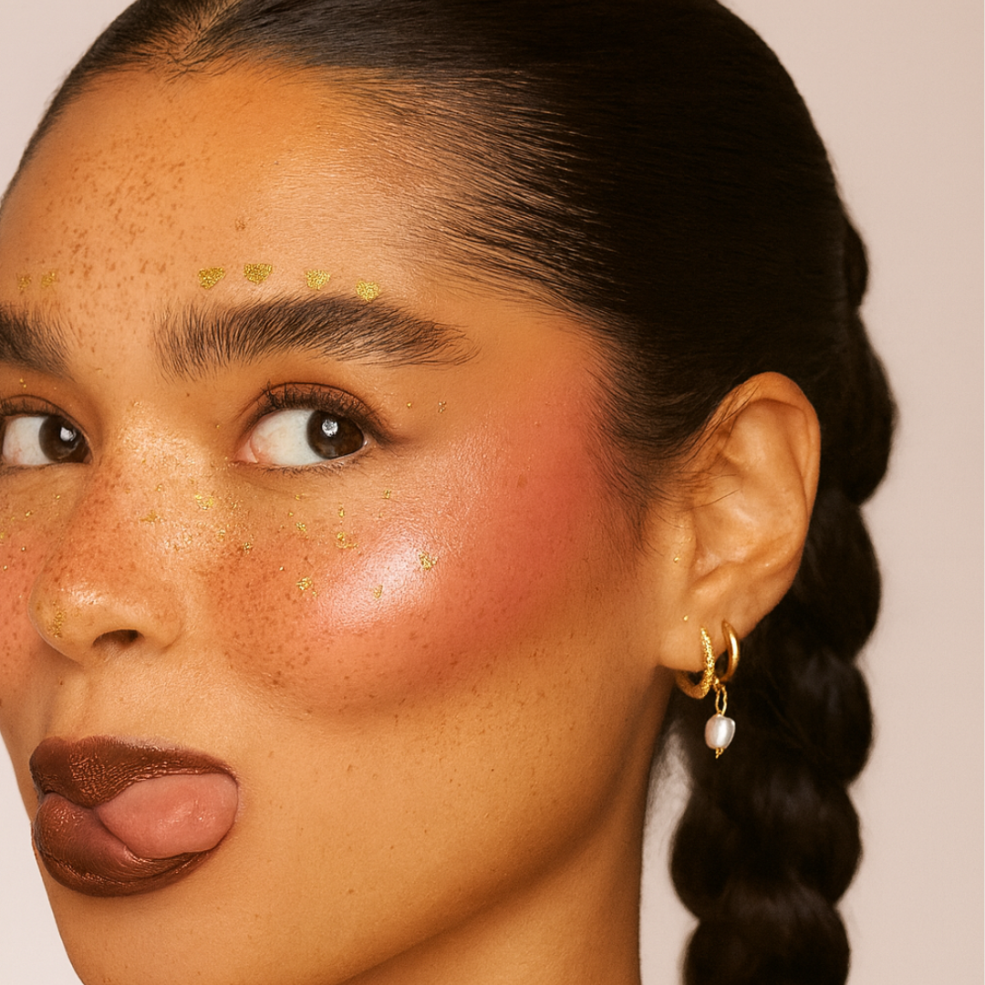 Love Spell - Golden Glitter Freckles for Face - Eyebrow and Cheeks - Pack of 1