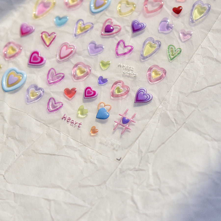 JellyPop Korean - Heartie Party - Heart Nail Charms