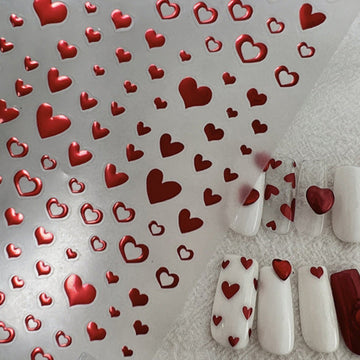 JellyPop Heartbreaker - Red Metallic Hearts