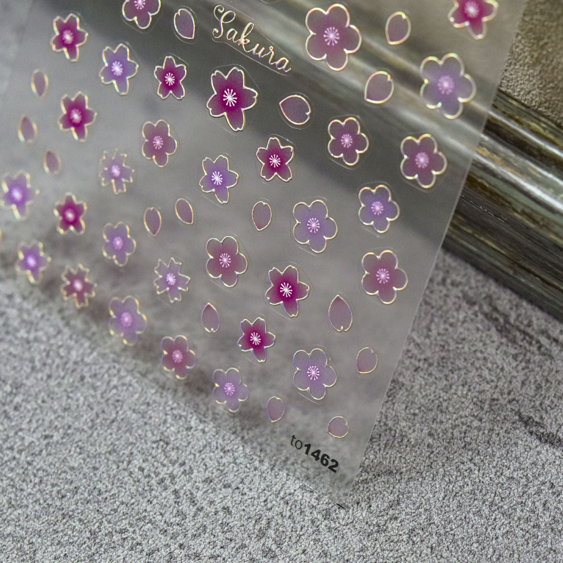 3D sakura flower nail stickers.