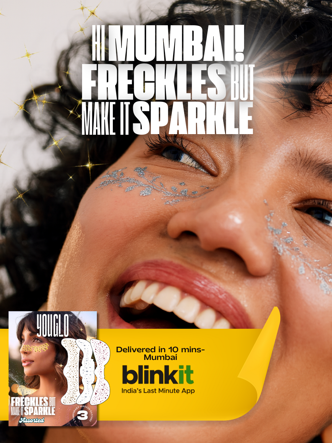 Golden Glitter Freckle Patches