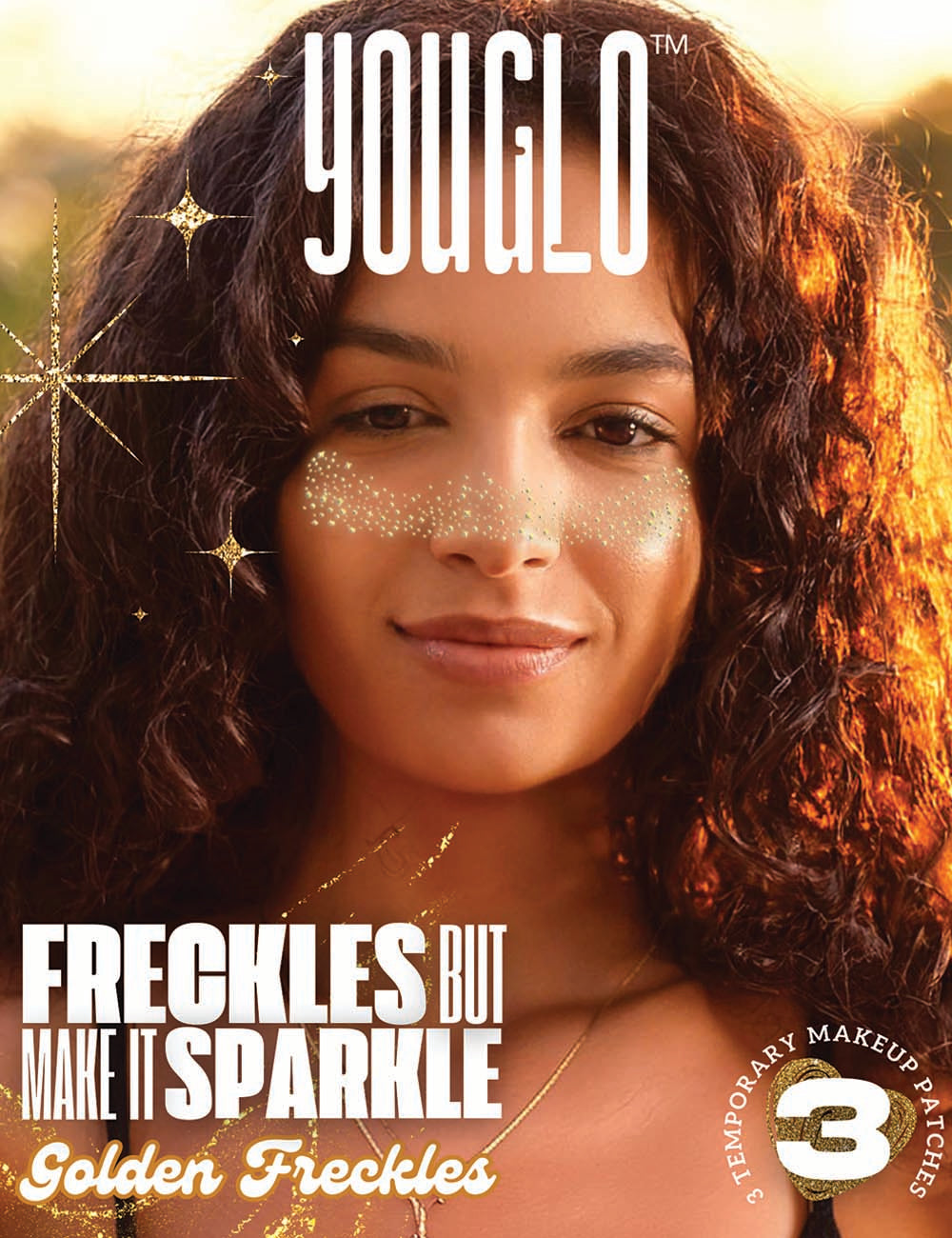 Golden Glitter Freckle Patches